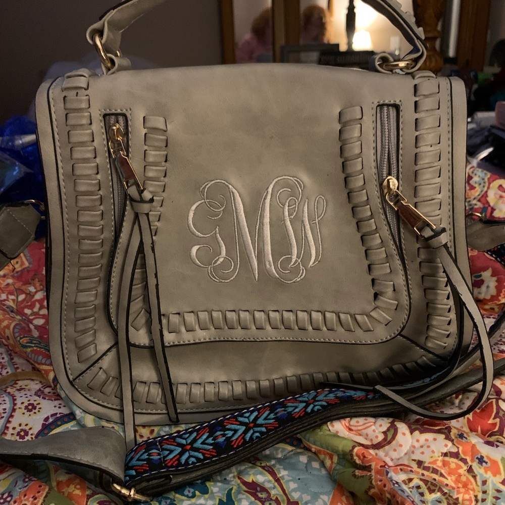 Guitar strap purse monogrammed game